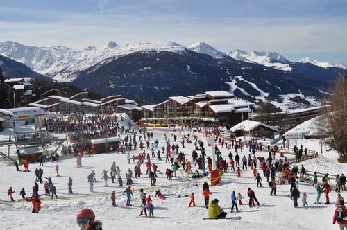 Les arcs hiver front de neige