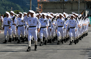 le 7eme Bataillon de Chasseurs Alpins honor le 14 juillet sur les